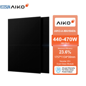 <span class=keywords><strong>Aiko</strong></span> A-MAH54Mw 465W กระจกสองชั้น bifacial N-Type ABC ประสิทธิภาพ23.8% แผงโซลาร์ IP68ต้านทานการแตกไมโคร - Product Image 5