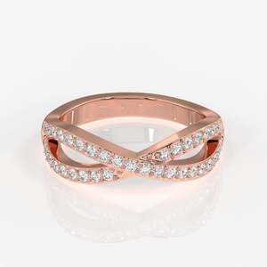 Bague Infinity Grace en or 18 carats avec diamant cultivé en laboratoire - Product Image 5