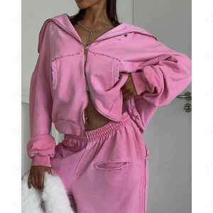 OEM Veste courte en daim de laine ultra courte de haute qualité personnalisée et mini jupe sexy ultra courte pour les femmes ensemble deux pièces pleine longueur - Product Image 2