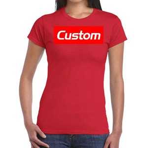 Camiseta informal de algodón con cuello en U para mujer, superventas, con logotipo personalizado de manga corta a la moda para verano, Top para mujer - Product Image 2
