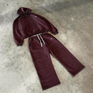 ชุดวอร์มผู้ชายมีฮู้ดคุณภาพสูง ผ้าฝ้าย 100% แห้งเร็ว ระบายอากาศดี ลายเรียบ ทรงปกติ กางเกงคาร์โก้ น้ำหนักเบา - Product Image 6