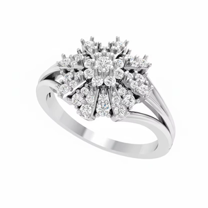 แหวนทอง 14K ประดับเพชรแท้สำหรับผู้หญิง |   0.33 กะรัต |   เครื่องประดับคุณภาพสูง รับสั่งซื้อจำนวนมาก - Product Image 1