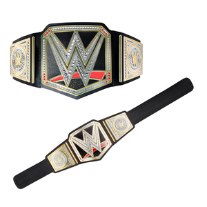 Ceinture de championnat de lutte professionnelle de haute qualité, personnalisable, plaquée or, plaques en alliage de zinc, cuir véritable Ronpex - Product Image 4