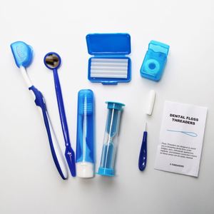 Kit de Soins Bucco-Dentaires Portable 8 Pièces pour Voyage et Domicile – Hygiène Buccale Personnalisée pour Patients, Brosse à <span class=keywords><strong>Dents</strong></span> Orthodontique Polyvalente - Product Image 5