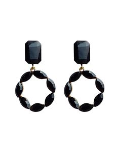 Boucles d'oreilles créoles vintage simples de créateur, unisexe, bijoux fins tendance, perles de verre en forme de cœur, perles naturelles, couleur personnalisable - Product Image 5