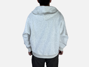เสื้อฮู้ดผ้าฝ้ายหนาทรงโอเวอร์ไซส์แขนยาวผ้าหนาแบบไม่มีลายพิมพ์โลโก้ออกแบบได้ตามต้องการ - Product Image 2
