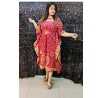 Robe caftan en coton pour femmes couleurs assorties imprimés couverture de plage Kimono manches courtes motif gland grande taille cadeau parfait pour