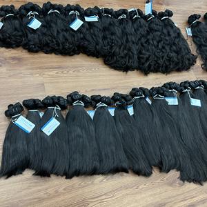 Gran descuento 50% Cabello de trama ondulado natural Cabello crudo vietnamita Cabello virgen cutícula alineada para mujeres - Product Image 5