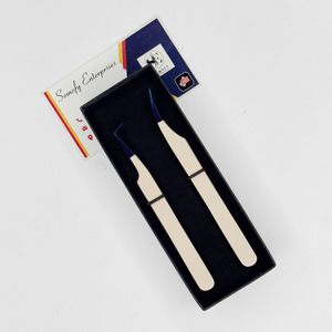 Pince à épiler d'extension de cils de marque privée de couleur nue forte tenue mince volume mince 90 degrés de dauphin maigre conception durable - Product Image 6