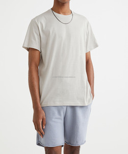 Élégant coton épais 320gsm Logo personnalisé surdimensionné hommes t-shirt hommes plaine Boxy Fit blanc t-shirts - Product Image 6