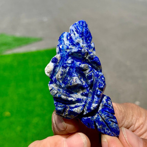 Talla de cristal de ágata lapislázuli natural | Escultura de piedra curativa, decoración del hogar, regalo | Pedidos a granel personalizados al por mayor - Product Image 4