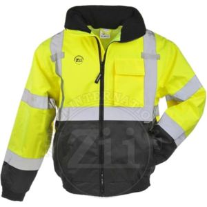 Veste de sécurité réfléchissante en polyester imperméable pour homme, conforme à la norme ANSI/EN ISO classe 2, avec logo personnalisé, pour travaux de construction en extérieur, en maille - Product Image 1