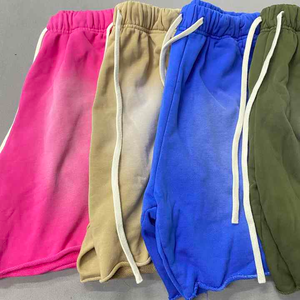 Pantalones cortos desgastados de algodón de calidad personalizada al por mayor de moda Pantalones cortos desteñidos al sol lavados con ácido Vintage para hombres - Product Image 4