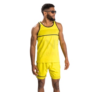 Chaleco de tirantes para gimnasio de alta calidad para hombre, camiseta sin mangas de estilo caribeño Rasta, malla grande, ropa de gimnasio de malla de Jamaica Trinidad - Product Image 1