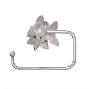 Hermosos Portarrollos de Papel Higiénico de Acero Inoxidable con Diseño Floral, al por Mayor, que Ayudan a Mantener un Aspecto Limpio y Ordenado en el Baño - Product Image 4