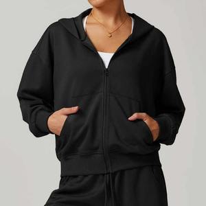 OEM Good Quality Custom Turtleneck <b>Zipper</b>-Up Short Hoodies <b>for</b> Woman Fashion Comfortable <b>for</b> Women Hoodie Sweatshirts <b>for</b> <b>Sale</b> - Product Image 2