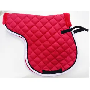 SMART JUMPING HORSE SADDLE MADE ON COTTON FABRIC WITH FUR LINING / CUSTOM DESIGN HORSE JUMPING SADDLE PADS