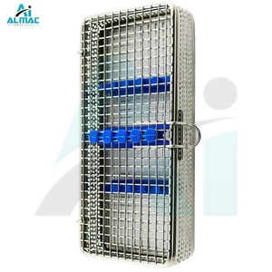 ตะกร้าฆ่าเชื้อแบบแมนนวล ALMAC สำหรับเครื่องมือจักษุวิทยาขนาดเล็ก พร้อมแผ่นซิลิโคนในตัวเพื่อปกป้องเครื่องมือ ได้รับการรับรองมาตรฐาน CE คุณภาพสูง - Product Image 4