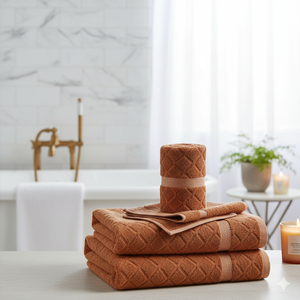 Modern Striped Jacquard Weave Cotton <b>Bath</b> Towels Soft Texture Highly Water Absorbent <b>Large</b> <b>Bath</b> <b>Sheet</b> For Salon Spa And Hotel - Product Image 2