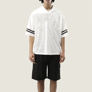 Camisetas Personalizadas con Cuello en V, de Secado Rápido, Estilo Holgado, con Estampado Puff, Camisetas de Malla para Fútbol, Béisbol, Baloncesto, para Hombre - Product Image 2