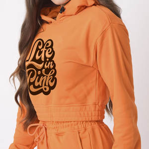 Conjunto de Top corto de algodón 100% de gimnasio para mujer, ropa deportiva de entrenamiento de Yoga de Color sólido, Top corto Sexy para entrenamiento de invierno, venta al por mayor para niñas - Product Image 6