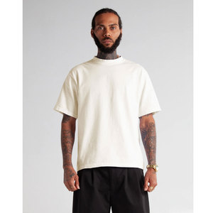 Shaka เสื้อยืดผู้ชายแขนสั้นผ้าคอตตอน max-heavyweight-cropped-100ธรรมดา, เสื้อยืดสำหรับผู้ชายทรงหลวมใส่ได้เองโลโก้ตามต้องการ - Product Image 4