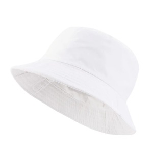 Chapeau seau en coton unisexe, protection solaire pliable d'été, Panama, large bord, couleur unie, style hip hop, protection UV pour la plage décontractée - Product Image 5