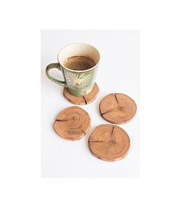 Posavasos de madera hecho a mano de calidad premium, juego de posavasos de madera para bebidas para el hogar, oficina, cocina, mesa de comedor, té, café, bar, decoración - Product Image 2