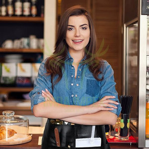 Riñonera de estilista OEM, delantal impermeable de cuero PU con 5 bolsillos, cinturón de salón Hipster ajustable para peines y herramientas de tijeras - Product Image 5