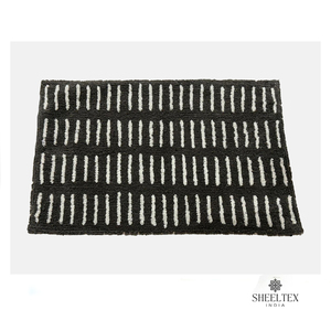 Tapis de bain en coton tufté à haute contournure, élégants, confort ultime, durabilité, tailles personnalisées, pour la maison et l'hôtel, réversibles, lavables, modernes - Product Image 5