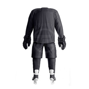 Uniforme de hockey sur glace 100% polyester pour hommes, uniforme de hockey sur glace personnalisé OEM - Product Image 2