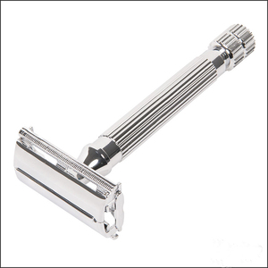 Maquinilla de afeitar de seguridad para hombre, hoja DE resistente, maquinilla de afeitar de acero inoxidable, OEM, Etiqueta Privada, maquinilla de afeitar de seguridad suave de Color plateado - Product Image 2
