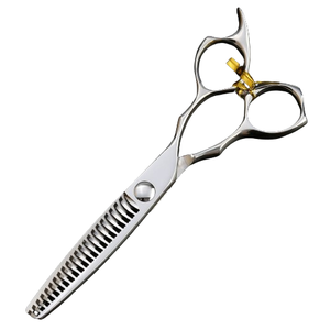 กรรไกรตัดผมมืออาชีพคุณภาพสูง \ โลโก้ที่กําหนดเองผมสัตว์เลี้ยงกรูมมิ่งกรรไกรตัดผมผอมบาง - Product Image 1