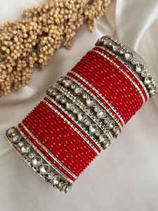 Wholesale Indian Style Churiya Bangle <b>Set</b> for Wedding Latest Design Women's Jewelry Hand Made Bridal Bangles <b>Sets</b> for <b>Ladies</b> - Product Image 2