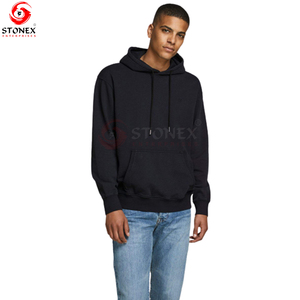 Pull-over à capuche oversize unisexe en gros pour hommes avec logo personnalisé en polaire épaisse imprimée pour l'hiver - Product Image 5