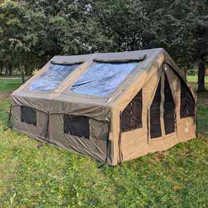 Tente Gonflable Portable Étanche en Oxford pour Camping, Abri Rapide à Monter, Cabane de Glamping pour 3-4 Personnes, Une Chambre et un Salon - Product Image 6