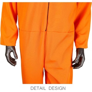 <span class=keywords><strong>Costume</strong></span> Unisex di Halloween in <span class=keywords><strong>Costume</strong></span> prigioniero rosso arancione tuta da salto volante uomo Serial Killer Cosplay uniforme film Horror - Product Image 4