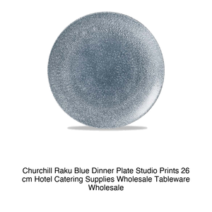 Plato de Cena Azul Raku Churchill con Diseños de Estudio, 26 cm, Suministros para Hostelería, Vajilla al por Mayor - Product Image 2