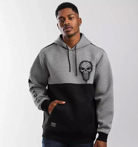 Sweat à capuche à manches longues pour homme, 50 coton, 50 Polyester, imprimé, surdimensionné, noir, vente en gros - Product Image 3