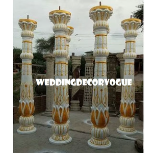 Columnas de Fibra para Bodas Indias Tradicionales, Mandap Elegante, Decoración de Bodas Hindúes, Exclusivo Juego de Columnas de Fibra, Francia - Product Image 4