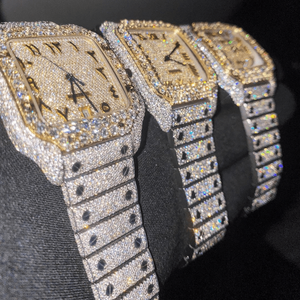 Reloj Mecánico Automático Miyota de Acero Inoxidable de Buena Calidad con Cristal Analógico y Moissanita para Hombre, Diamantes VVS, el Mejor de la Moda - Product Image 2