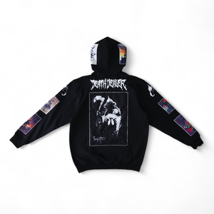 Personalizado de gran tamaño de los hombres de peso pesado 100% algodón ácido lavado francés Terry Streetwear Sudadera con capucha con bordado Patchwork Fabricante - Product Image 5