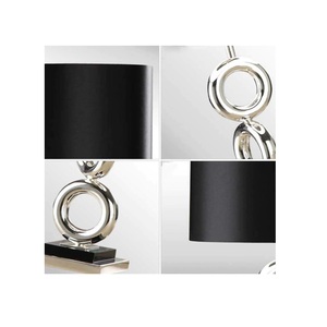 New Arrivals Indoor Decorative Bed Side Light Metal silver color handmade mirror polished Modern Home Decor Table <b>Lamp</b> - Product Image 4