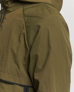 Veste coupe-vent respirante grande taille en toile, design personnalisé, imperméable, à capuche, pour homme, hiver, effet délavé, service OEM - Product Image 6