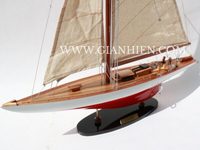 Gia Nhien Fabricant Approuvé Conception Personnalisée quantité minimale de commande Basse RANGER PEINT Maquette de Bateau à Voile en Bois