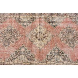 Classique Rose Beige 4.6 X 12.4ft Tapis En Laine Fait Main Patchwork Design Tapis Turc pour Salon ou Couloir avec Support En Latex - Product Image 5