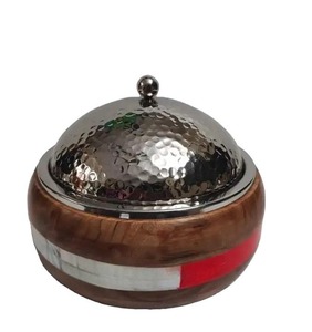 Olla caliente de madera hecha a mano de acero inoxidable redondo con tapas más vendida y de alta calidad en gran oferta - Product Image 4