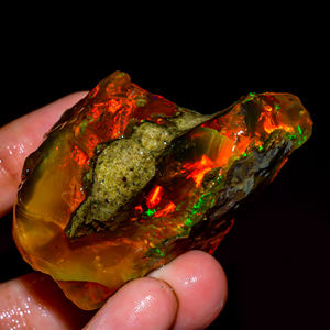 อัญมณีหลวม, โอปอลเอธิโอเปียนดิบ, พลอยโอปอลหยาบเอธิโอเปีย, โอปอลไฟฉูดฉาด, พลอยโอปอลโอปอลธรรมชาติ, 219 ct. R-319 - Product Image 1