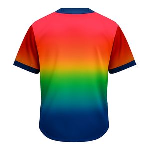Camiseta de béisbol de poliéster para hombre, talla 100%, diseño personalizado, Color, cuello redondo, corte automatizado, patrón 3D, número de logotipo personalizado - Product Image 2