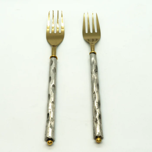 Fourchette en laiton Fourchette de qualité incroyable Décoration de table en gros Fêtes de mariage Fourchette à dessert Meilleur prix - Product Image 3